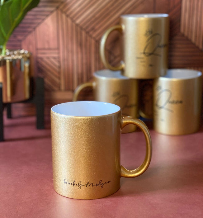 Gold Queen Ceramic Mug (Crowned Mug Series)